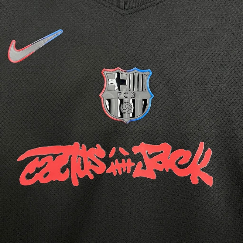 BARCELONA II x TRAVIS SCOTT CACTUS JACK NEGRA 2025 EDICIÓN LIMITADA CONJUNTO INFANTIL