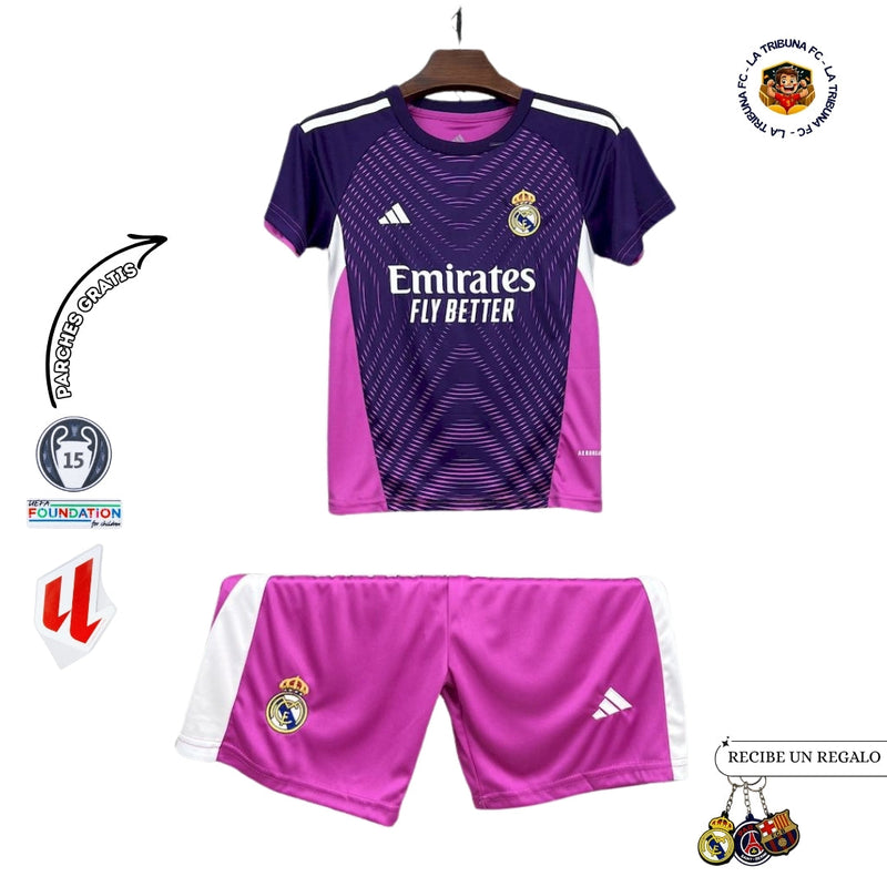 REAL MADRID PORTERO I 25/26 CONJUNTO INFANTIL